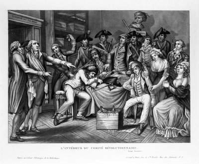 Wnętrze Wspólnoty Rewolucyjnej, wyd. 1794 autorstwa French School